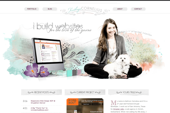 Kathryn Cornelius website preview